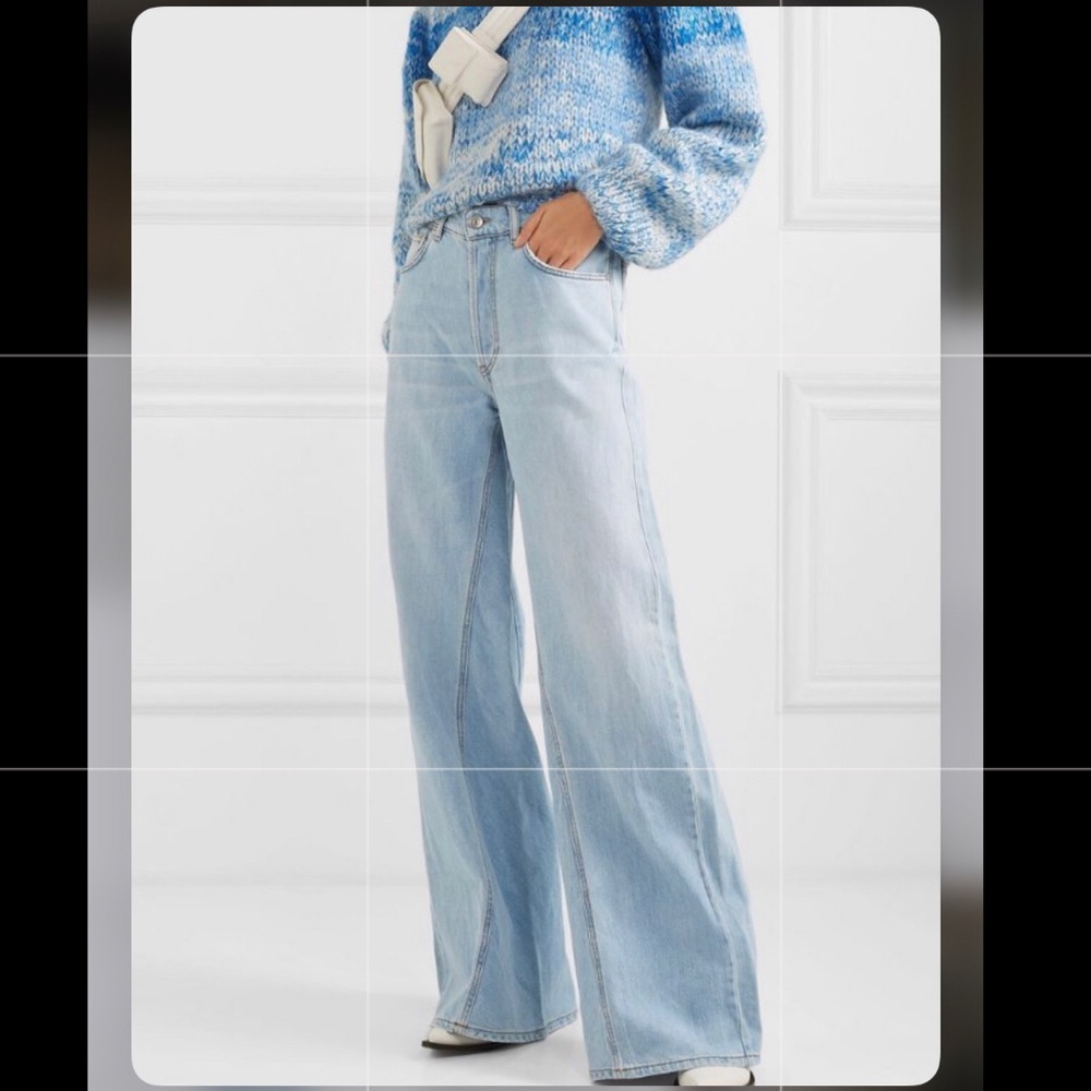 Ganni High Rise Wide-leg Denim
